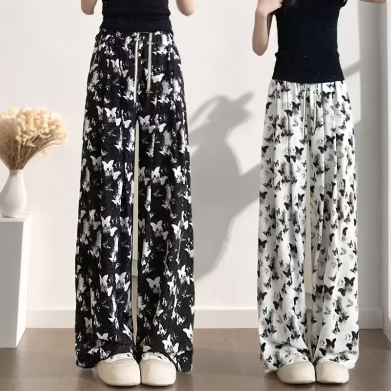 Silk thin trousers for leisure