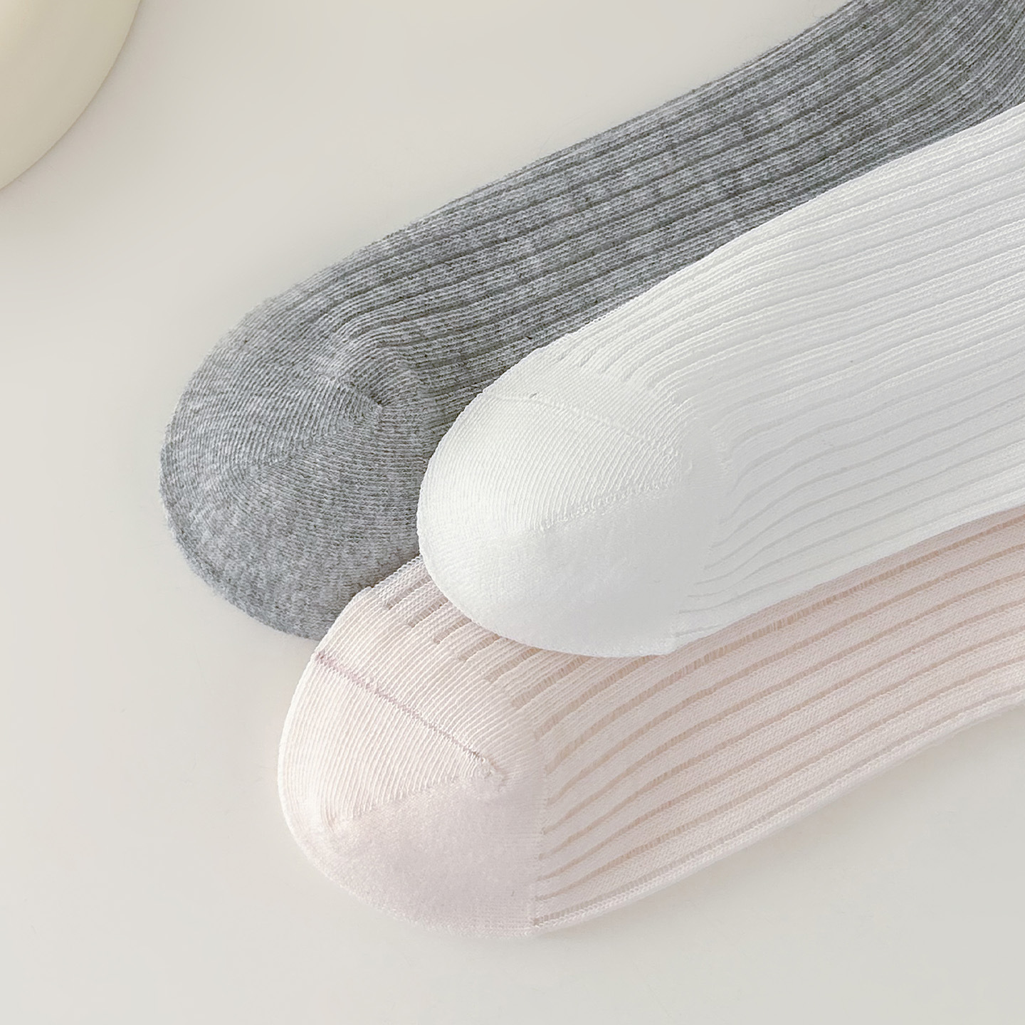 Calcetines estilo ballet para mujer, calcetines de pila blancos finos de verano, calcetines de pantorrilla largos de miu, calcetines finos de verano