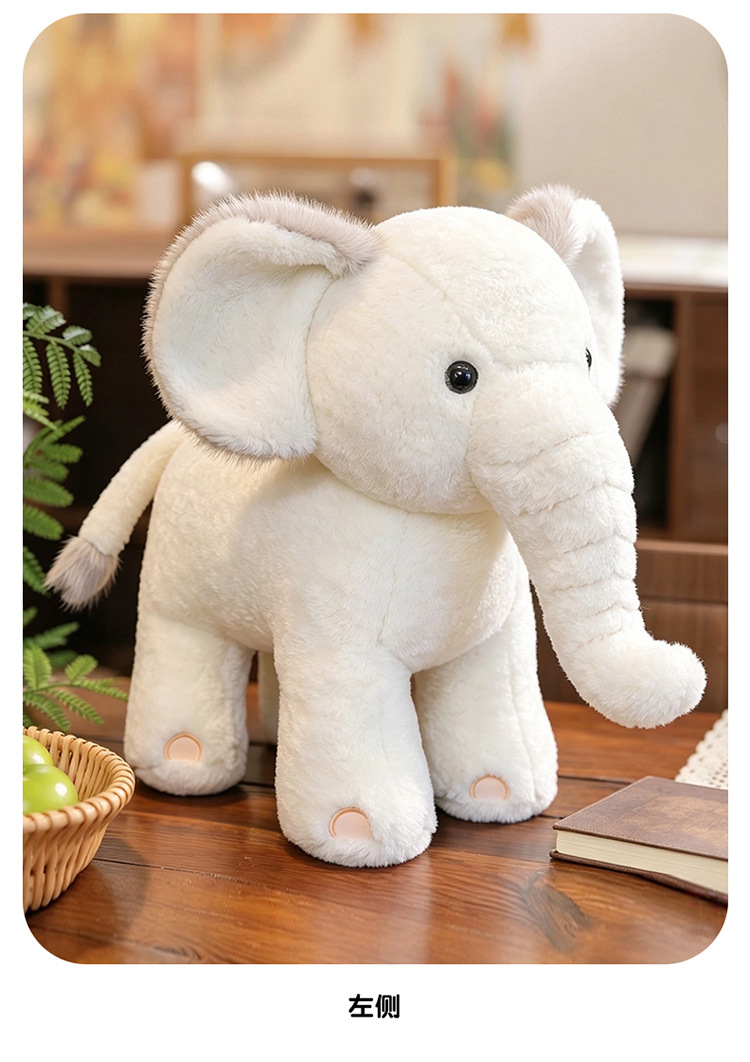 Cute Elephant Plush Pillow Cross-Border Plush Toy Comfort Pillow Sleeping Companion Doll Baby Sleeping Pillow Wholesale