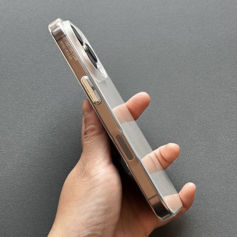 メタルボタン透明バイエルシェルオールインクルーシブiphone16promax apple 16携帯電話ケースに適した軽くて薄い放熱|undefined