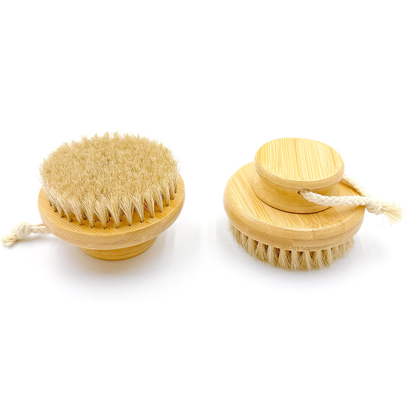 Fuente personalizable cepillo de baño explosivo transfronterizo cepillo de pelo de caballo limpieza profunda cepillo trasero cepillo de baño artefacto de baño