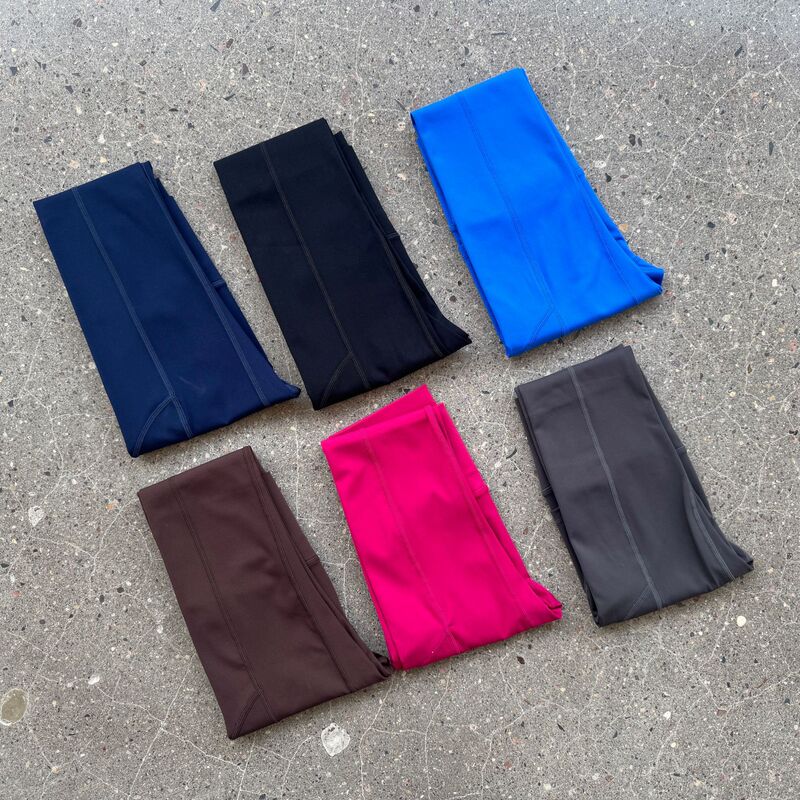 Lulu Women's High-Waisted Yoga Pants with Pockets, Nine-Point Length, Jogging, Naked-Feel Tight-Fitting Long Pants, Breathable Brushed Fabric