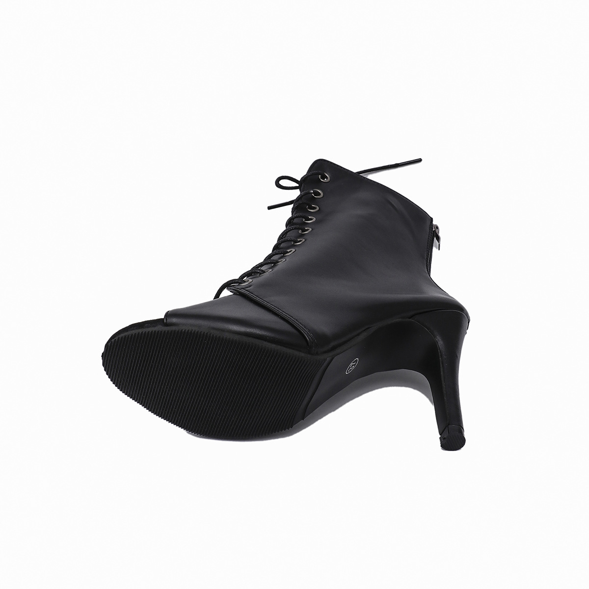 Sandali estivi con tacco sottile e lacci per donna peep toe_voghion.com