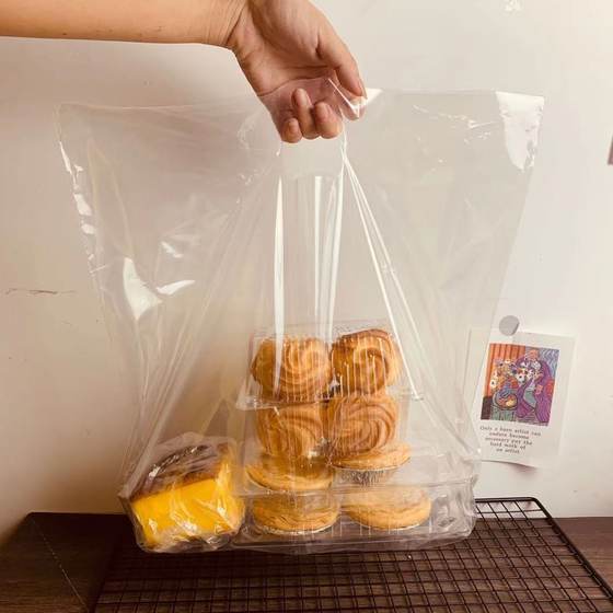 New Bakery Tote Bag Dessert Packaging Bag Takeaway Packing Bag Baking Cake Tote Bag