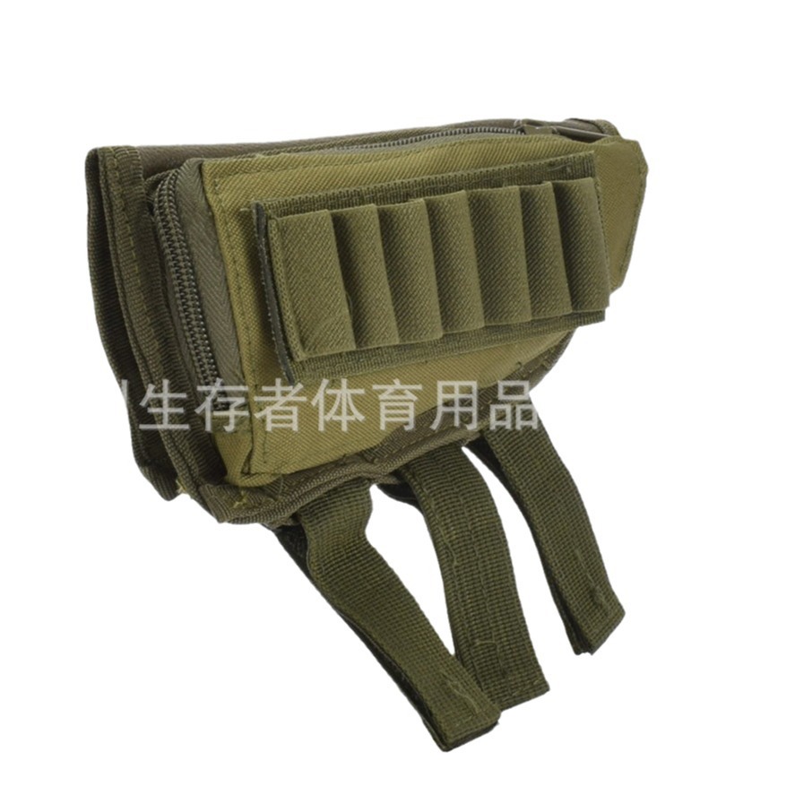 Bolsa de accesorios tácticos directos de fábrica, bolsas de barbilla multifuncionales, bolsas de balas de camuflaje, bolsas traseras, funda táctica