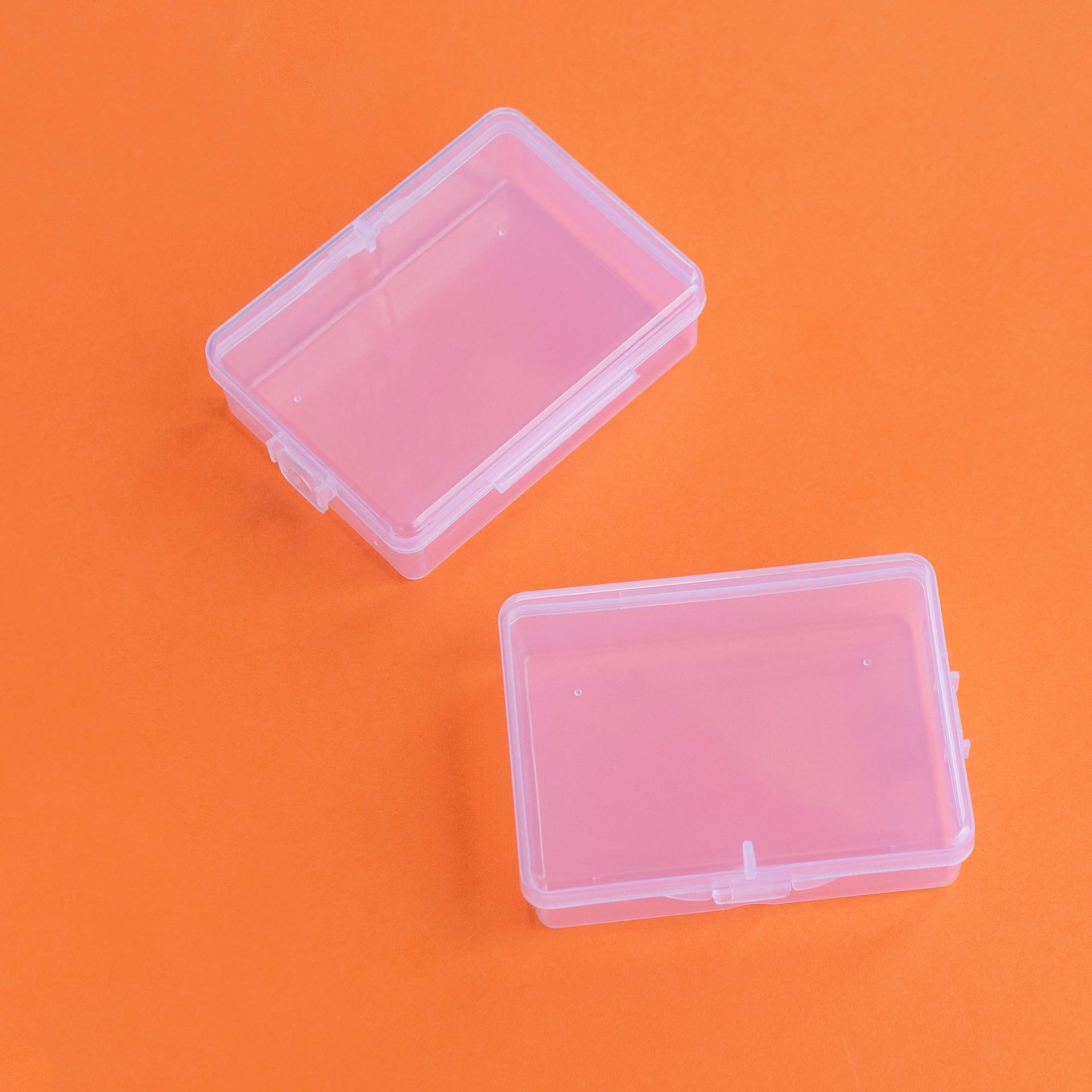 Transparent rectangular plastic electronic toy