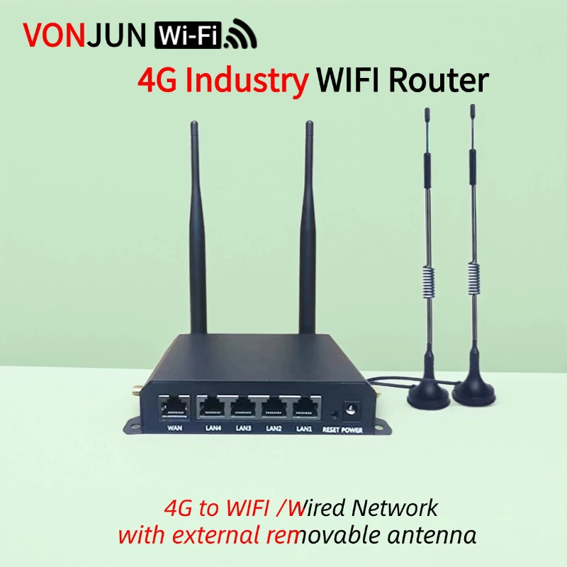 Промышленный 4G роутер 300 Мбит/с LTE с установкой SIM-карты, беспроводной CPE-роутер, промышленный роутер с выносной антенной
