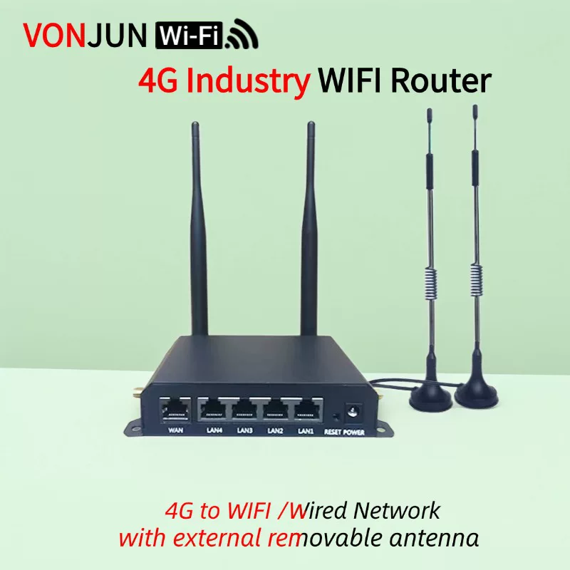 Промышленный 4G роутер 300 Мбит/с LTE с установкой SIM-карты, беспроводной CPE-роутер, промышленный роутер с выносной антенной