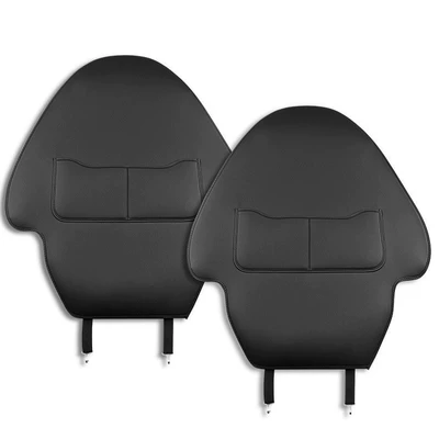 Suitable for Tesla's New Version Chair back anti-kick pad - double-pocket-all-inclusive-anti-kick-pad-black