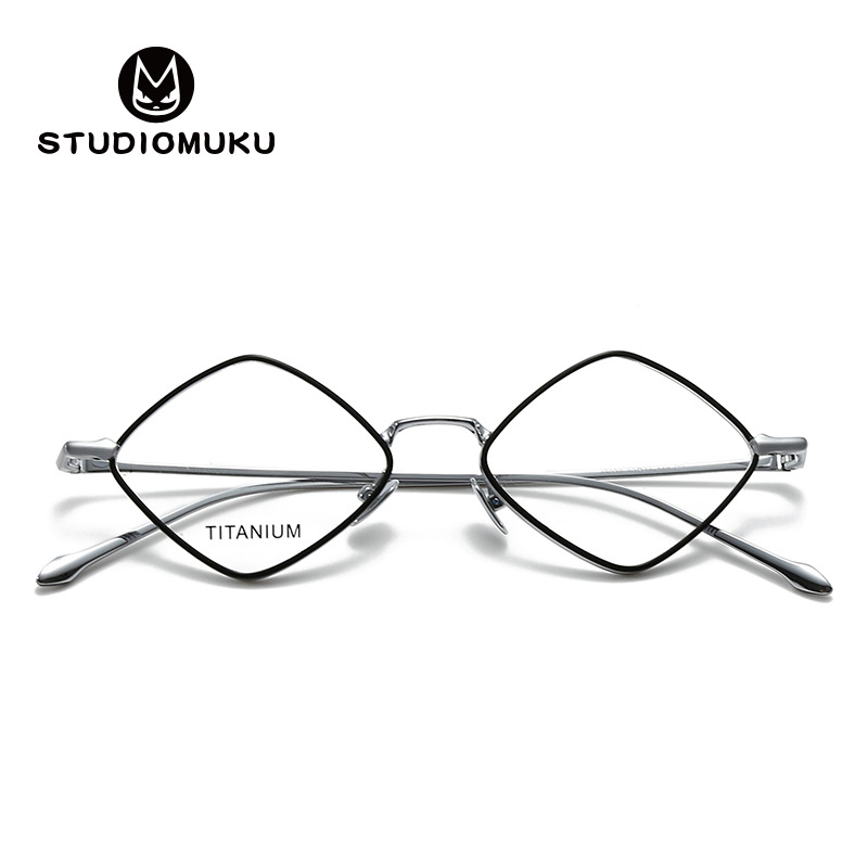 STUDIOMUKU gafas de madera cool, no importa cuál sea el gusto de las gafas estéticas marcos poligonales