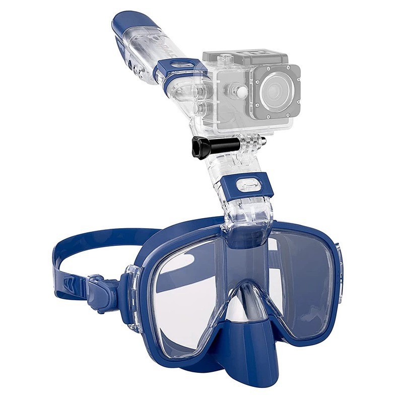 New Diving Mask 180-Degree Wide Field of View Snorkeling Mask Diving Mask Foldable Breathing Tube Cross-Border Wholesale