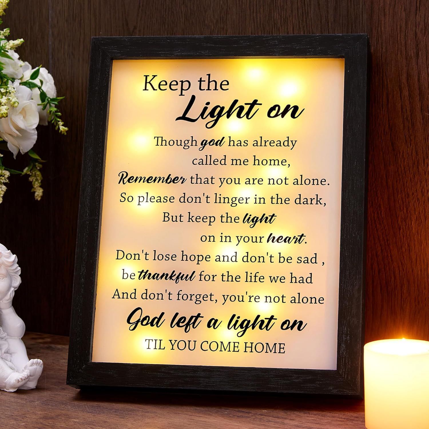 Decoración de escritorio creativa marco de fotos luminoso con Marco de imagen ligero decoración de luz de noche MARCO DE REGALO brillante