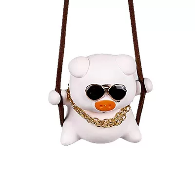 Swing Car Rearview Mirror Hanging Decoration | Car hanging - rich-pig