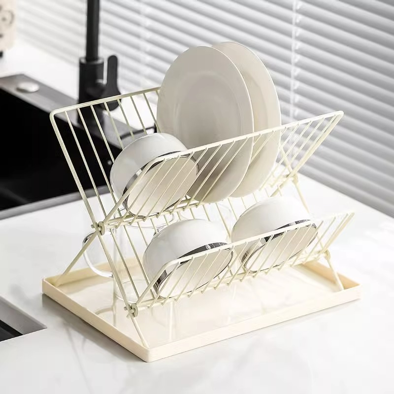 Rejilla para platos pequeña Rejilla para almacenamiento de platos Rejilla para escurrir Rejilla para platos Fregadero de cocina Rejilla para escurrir sobre encimera