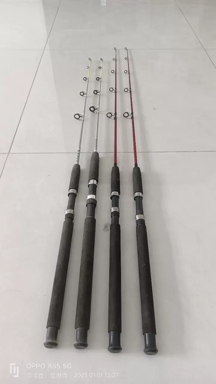 玻璃钢实心独节冰钓竿虾竿海钓渔具矶竿远投竿软调海竿蝴蝶钩