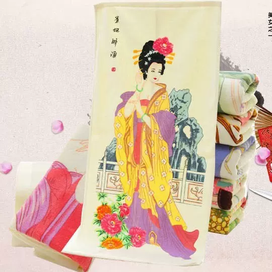 厂家直销创意礼物魔术毛巾纯棉材质变色浴巾可制作纤维材质