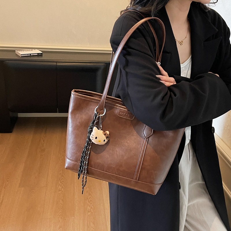 复古大容量托特包包女2025秋冬新款腋下包质感单肩大包休闲外贸包|undefined