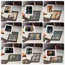 拍立得透明反转胶片明信片明星动漫周边小卡自印纸夹diy不限光影