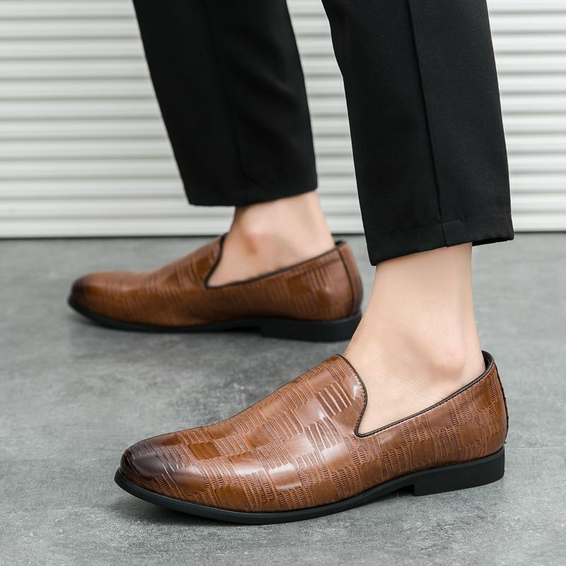 Zapatos perezosos, zapatos de música, zapatos casuales británicos para hombres, zapatos de cuero de moda coreana, zapatos de conducción para jóvenes, personalidad para jóvenes