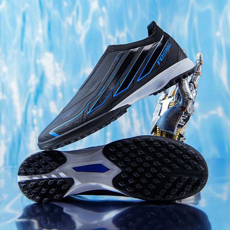 Zapatos de Fútbol AG de Corte Bajo de TPU Antideslizantes para Césped Natural y Artificial