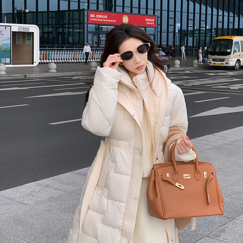 2025 invierno nuevo estilo de moda suelta cintura delgada y gruesa chaqueta de algodón cálida abrigo image 2