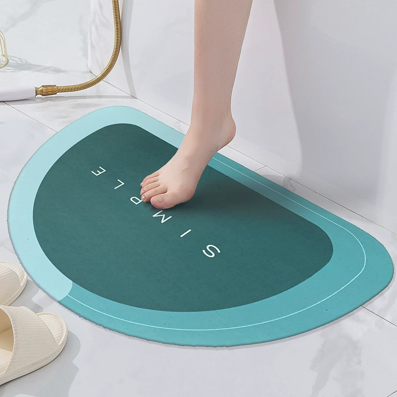 Диатомовая грязевая Bath коврик, впитывающий быструю сушку, противоскользящая резиновая подложка, 40×60–60×90 см