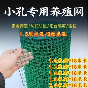 Small Hole Green Mesh Plastic-Coated Welded Wire Mesh Fence Breeding Net Chicken Net Dutch Net Steel Wire Mesh Protective Net
