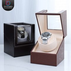 德萊士批發機械手錶自動搖表器電動馬達盒pu皮革靜音防磁
