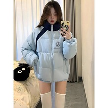 加厚棉服保暖外套马甲夹克面包棉袄羽绒棉衣服气质欧美极简BF风女