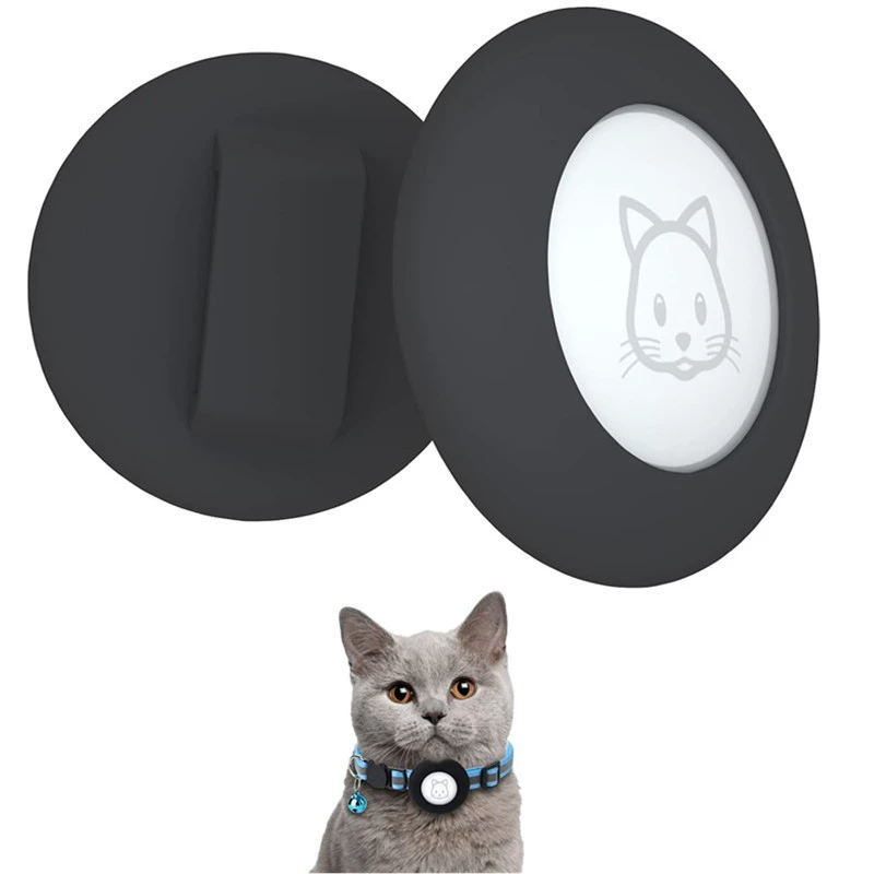 Подходит для защитного чехла локатора Apple Airtag анти-потерянный силиконовый защитный чехол, подходящий для ошейника для домашних животных