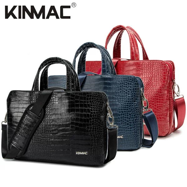 Crocodile Pattern Laptop Shoulder Bag Suitable for Apple 13, Huawei 14, Xiaomi 15 Business Bag 16inch Trendy