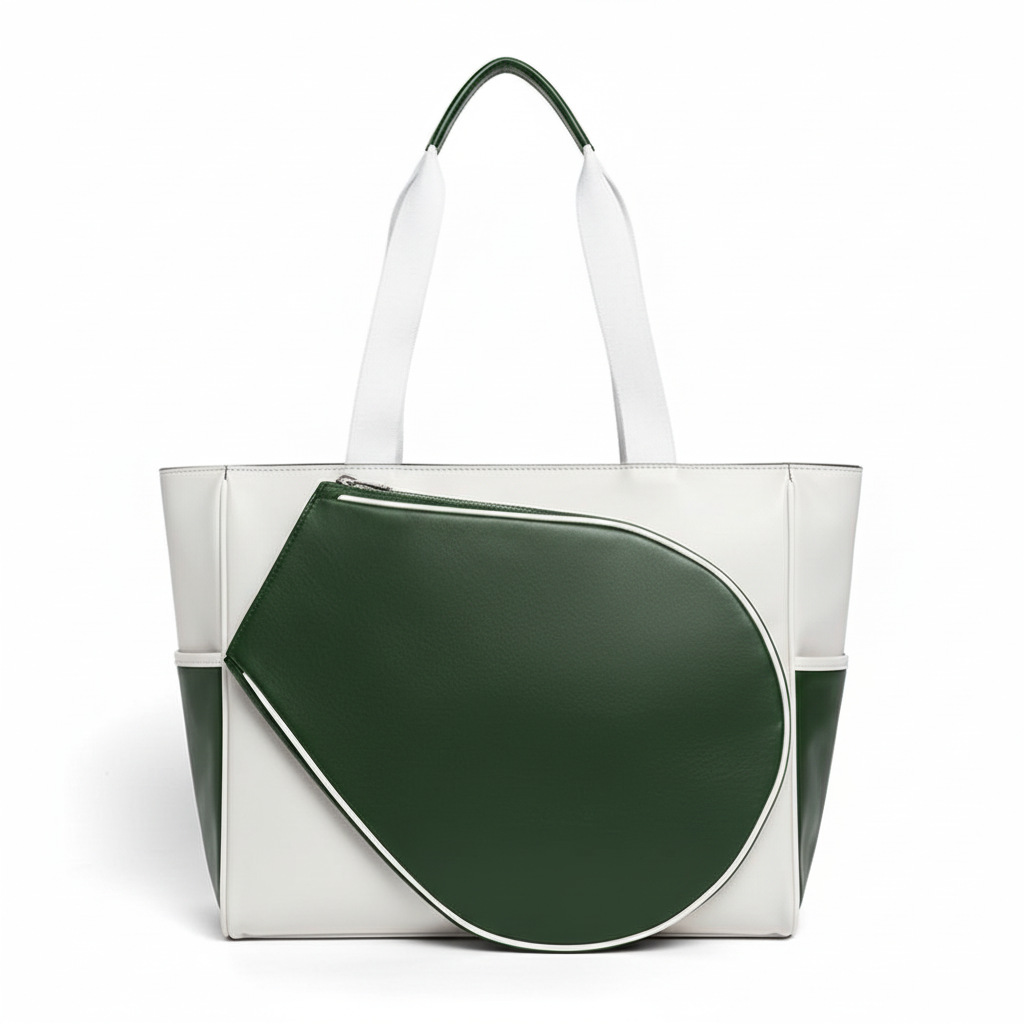 Bolsa de tenis de alto valor de piel pu mujer bolsa de fútbol deportiva al aire libre de gran capacidad de hombro doble bolsa de bádminton de hombro único image 10