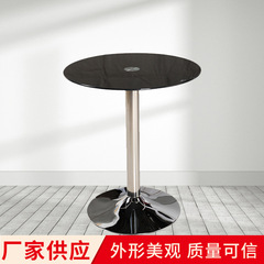 ファッション商談テーブルバーテーブル円形強化ガラスコーナー何包郵便テーブル類茶何リビング家具家具建材