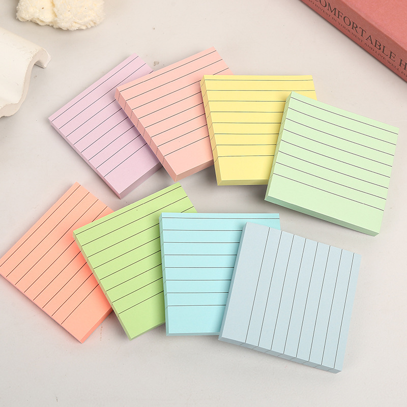 수평 단색 스티커 메모