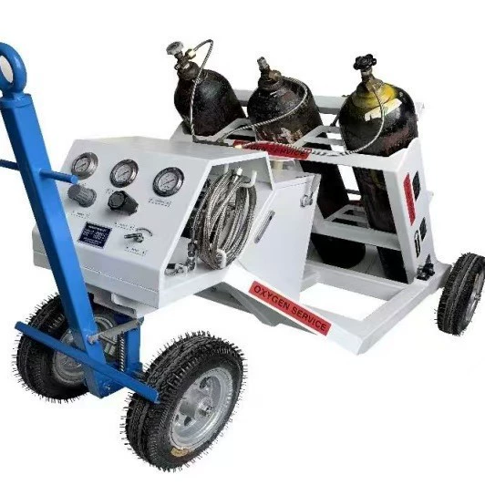 Кислородная машина для аэровокзального самолета с кислородным наполнением тележка для мобильного азотного наполнения