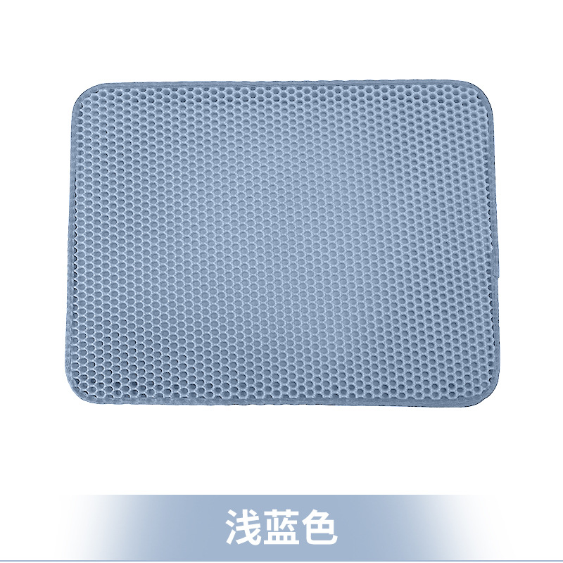 Estera de arena para gatos de doble capa anti transfronteriza hogar nuevo fabricante de estera impermeable para mascotas estera lavable para perros EVA