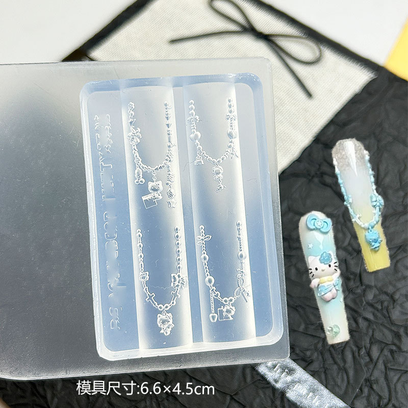 欧式美杜莎高透美甲边框装饰蛇皮祥云浮雕指甲装饰模DIY雕花胶模|undefined