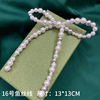 Fashionable earrings from pearl, cute clothing, decorations with bow, internet celebrity