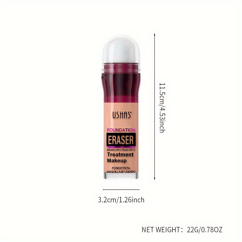 USHAS Corrector de punto transfronterizo europeo y americano Corrector de cabeza de esponja Maquillaje claro, hidratante y delicado UC009A