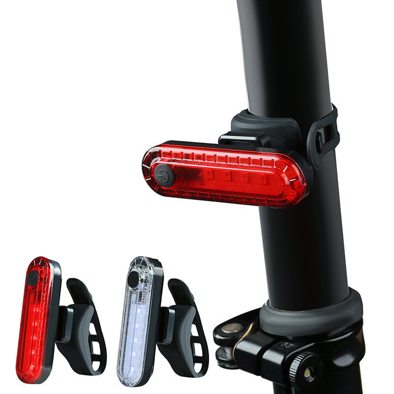 056 Bicycle Tail Light Outdoor Cycling USB Charging Cob High Brightness Night Cycling Safety Warning Light Cycling Accessories
