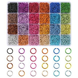 ��Ʒ24����b��ɫ6mm�XȦ�_��Ȧdiy�Ʒ�����Ȧ���h�B�ӭh��