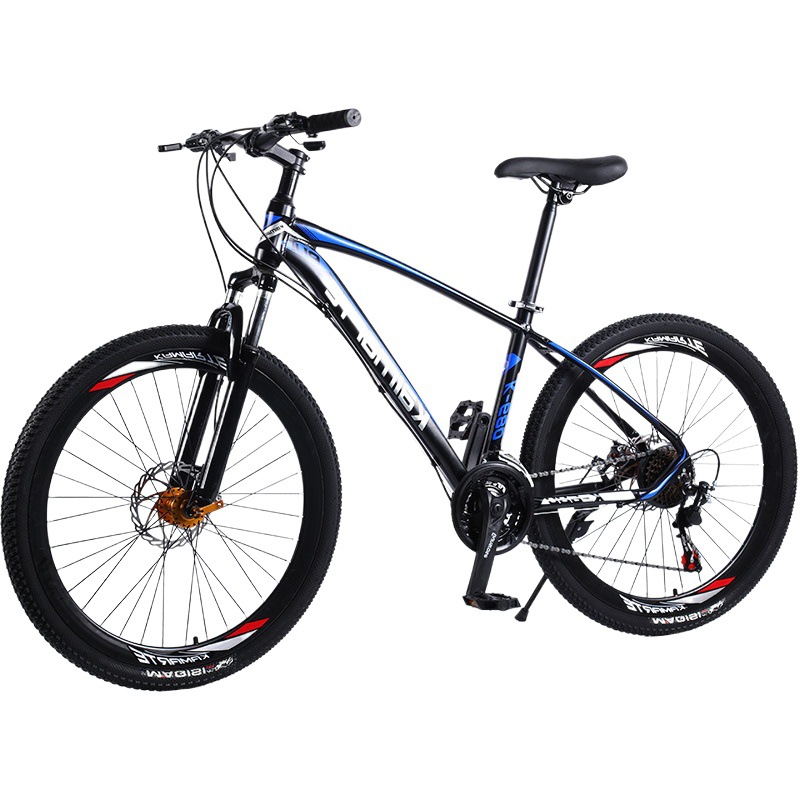 Bicicleta de montaña para adultos de aleación de aluminio con amortiguación, de 26 pulgadas y 27 velocidades, para estudiantes, todoterreno, modelo todoterreno.