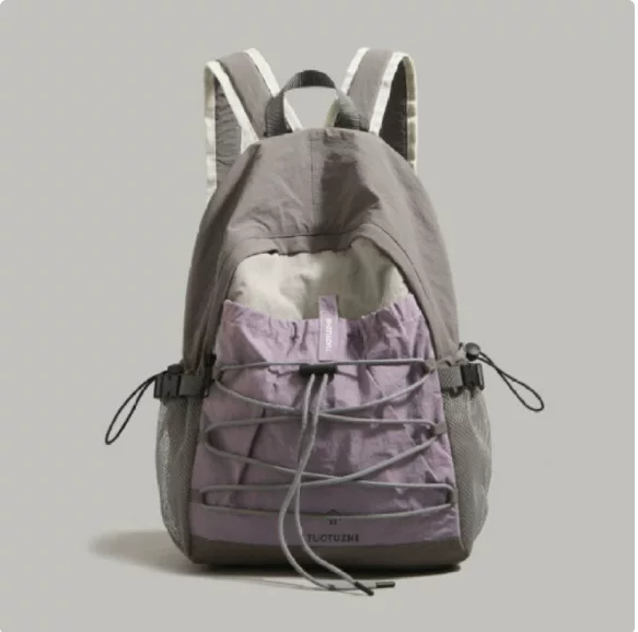 Simple Backpack 2025 New Model for Female College Students, Outdoor Sports Backpack, Mountaineering Bag, Short-Distance Travel Bag