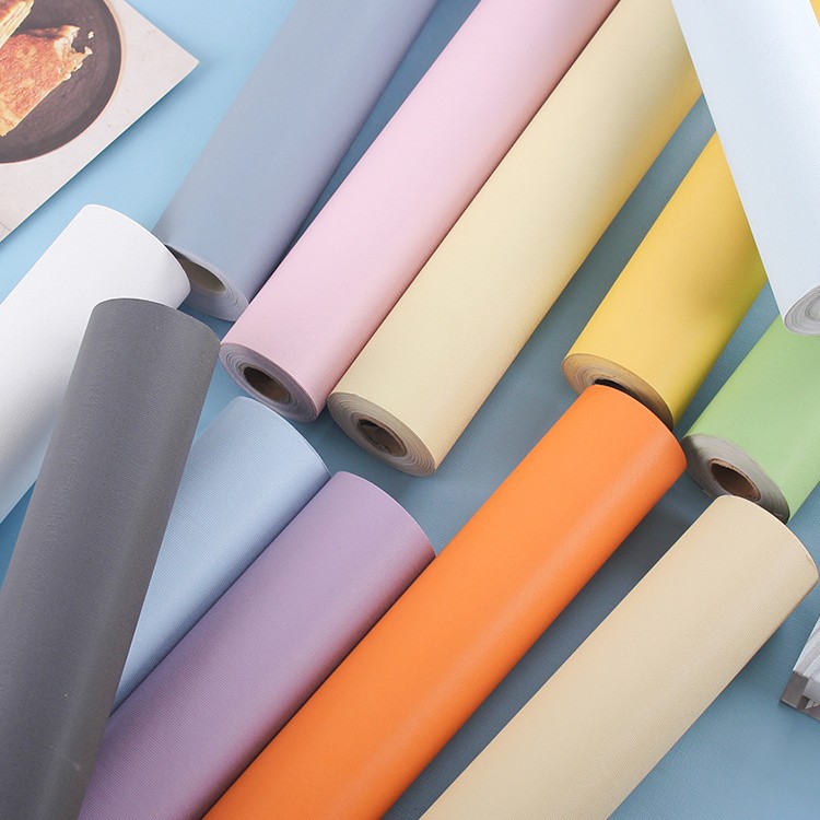 墙纸自粘卧室温馨莫兰迪纯色墙面翻新装饰贴纸背景墙壁纸宿舍墙贴