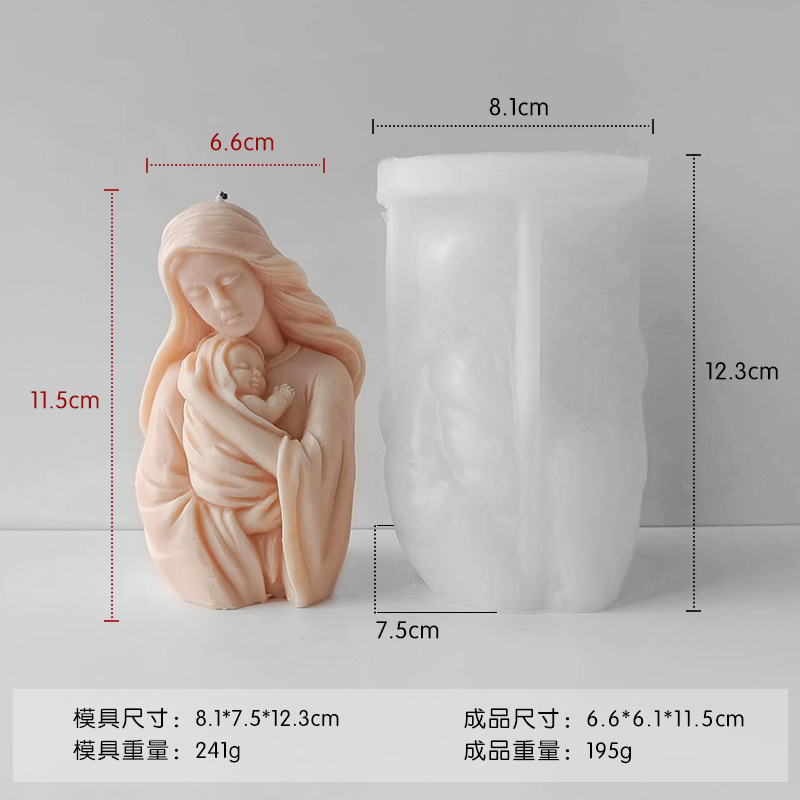 Transfronteriza celebración niños vela aromaterapia molde DIY jabón hecho a mano yeso decoración vela decoración herramienta de fabricación