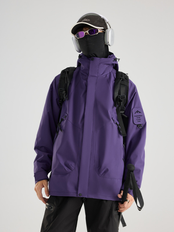 ジャケット スリーインワン 取り外し可能 メンズ ジャケット 防風 防水 ソフトシェル 登山ジャケット レディース カスタム ロゴ|undefined