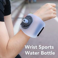 アウトドアランニングシリコンリストウォーターボトルフィットネスサイクリングスポーツウォーターカップマラソン水分補給ポータブルウォーターボトル