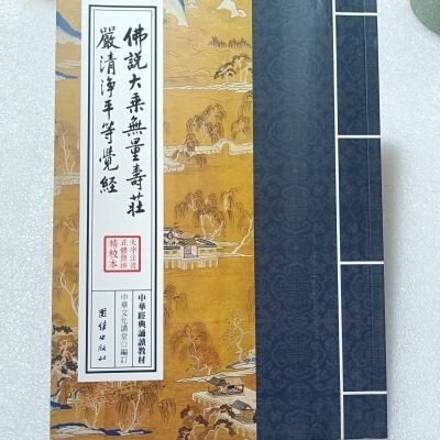 The Infinite Life Sutra Large Character Pinyin Vertical Board Traditional Chinese Reading and Recitation Edition Plastic-Sealed Xia Lianju Five Original Translations Collection 16 Large Books