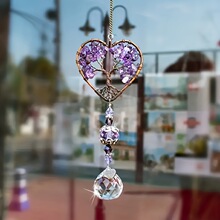 I 73629 Heart Tree Crystal Wind Chime Ornament ����������ˮ