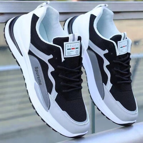  Spring New Men's Shoes Mesh Breathable Sports Casual Shoes Soft Sole Anti-Slip Comfort Running Shoes Fashion Trend